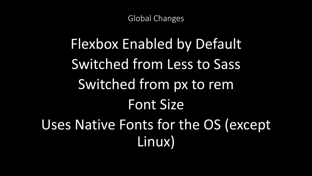 global changes