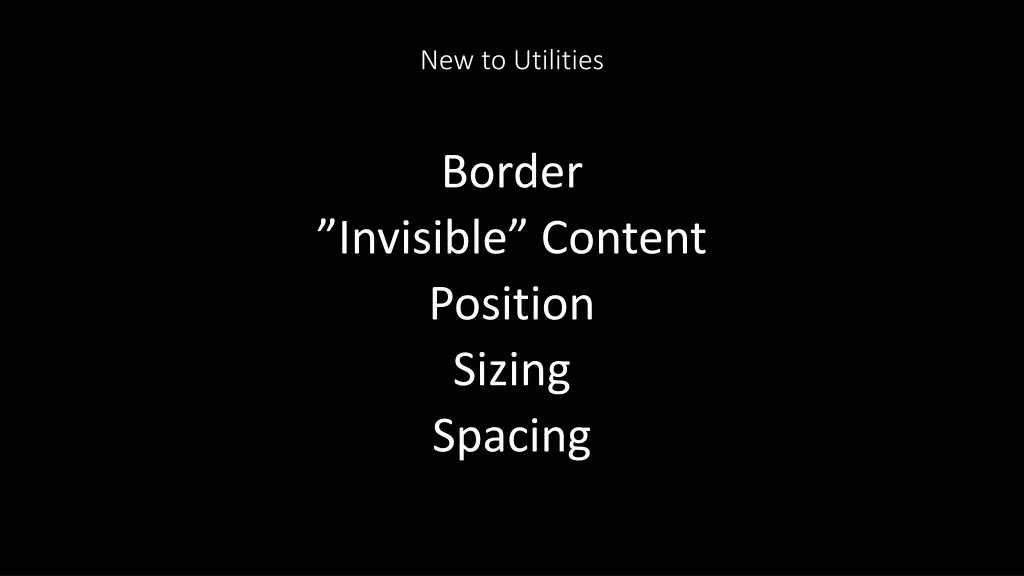 new to utilities 1