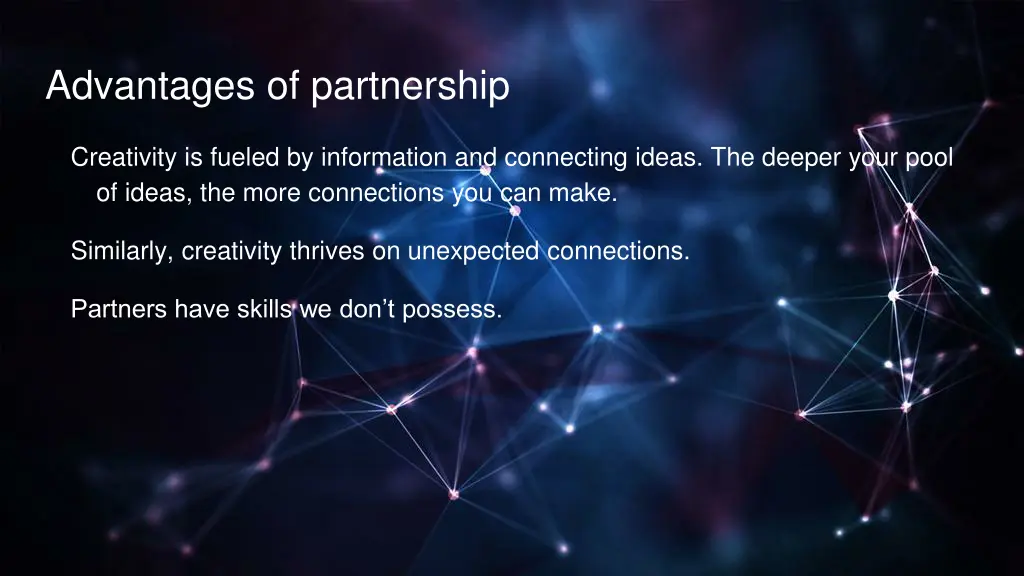 advantages of partnership 2