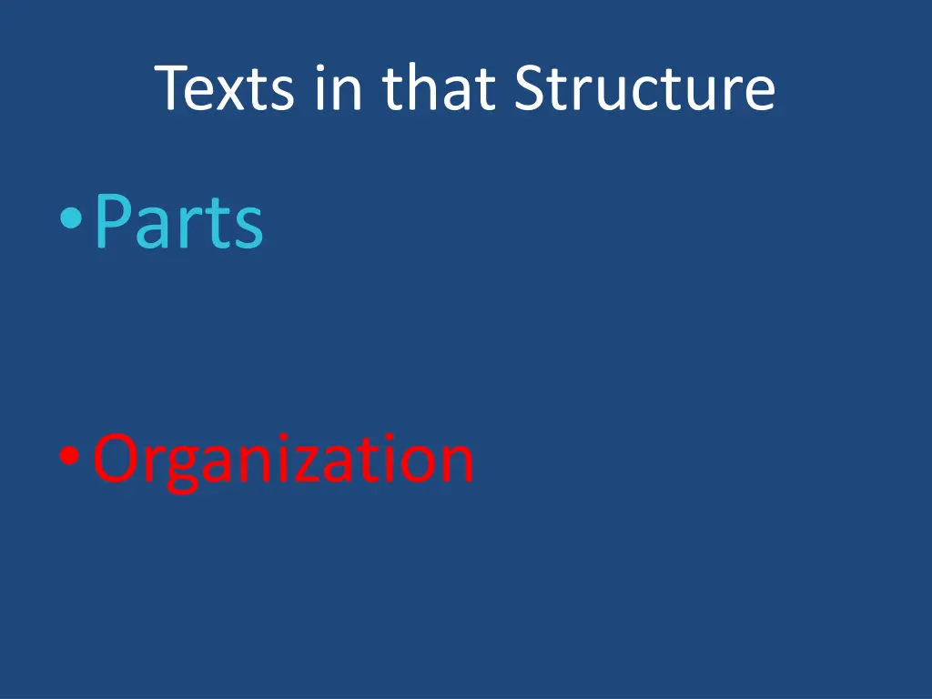 texts in that structure