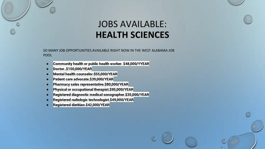 jobs available health sciences