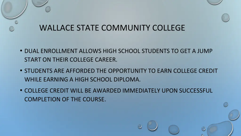 wallace state community college