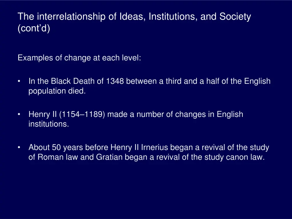 the interrelationship of ideas institutions 1