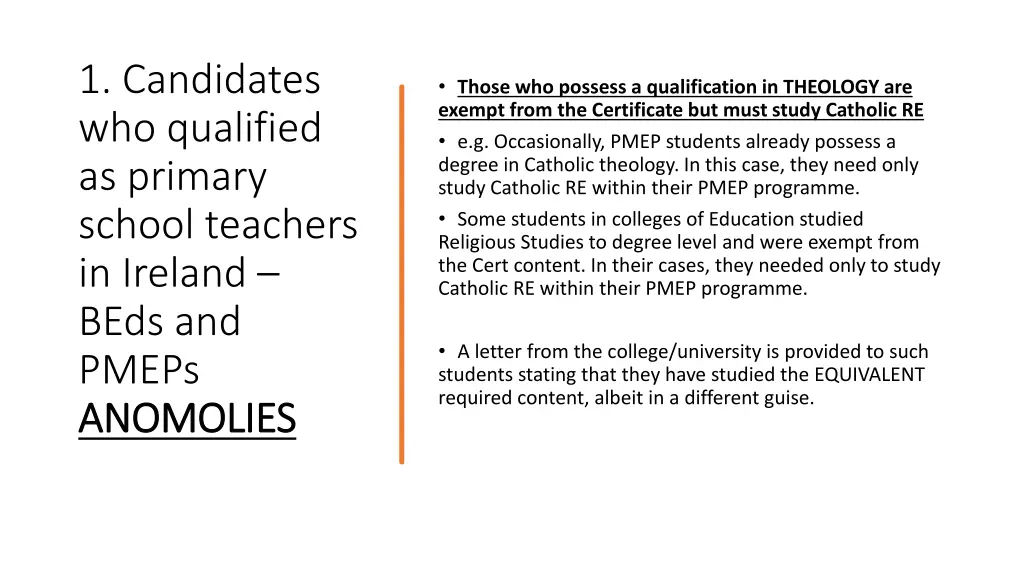 1 candidates who qualified as primary school