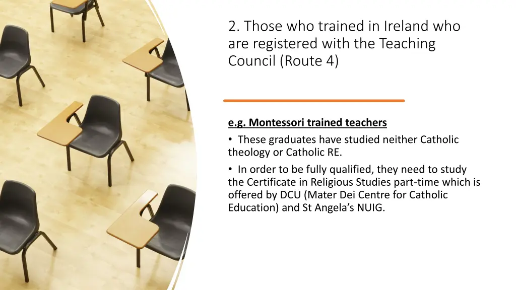 2 those who trained in ireland who are registered