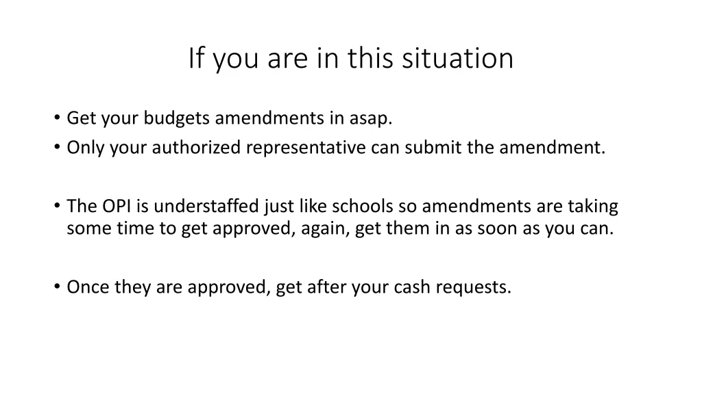 if you are in this situation