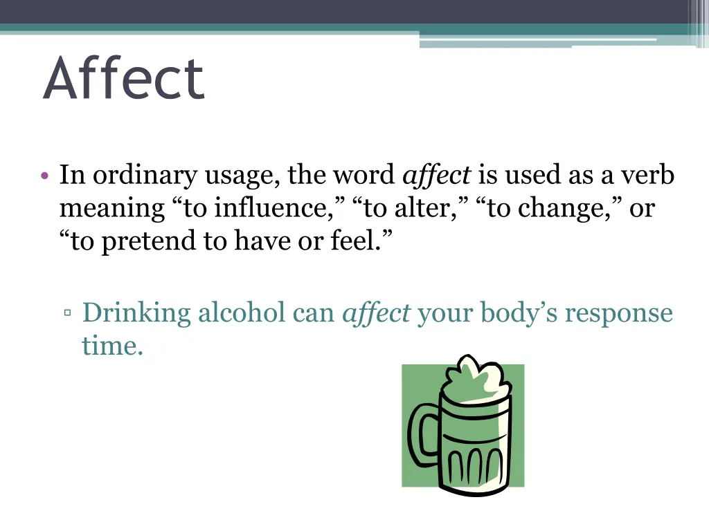 affect