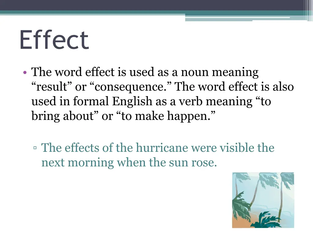 effect