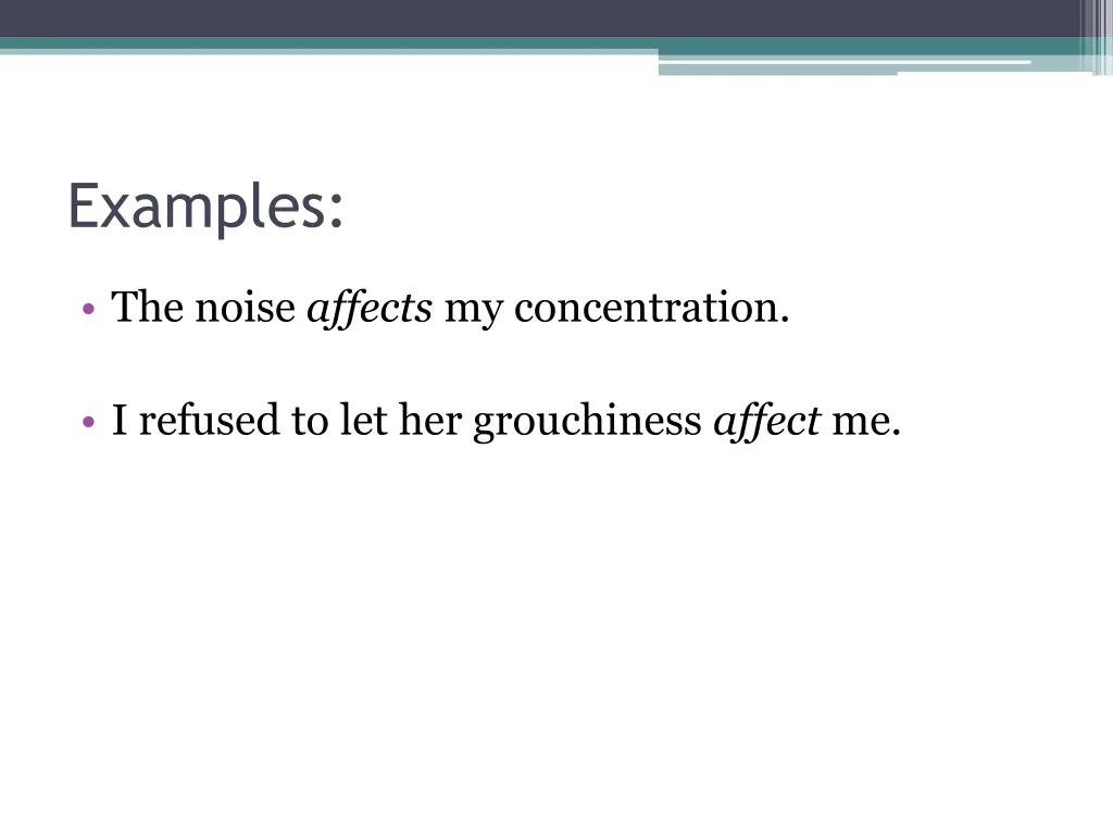 examples