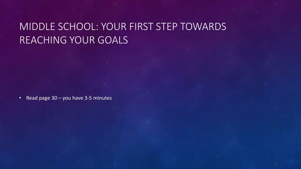 middle school your first step towards reaching