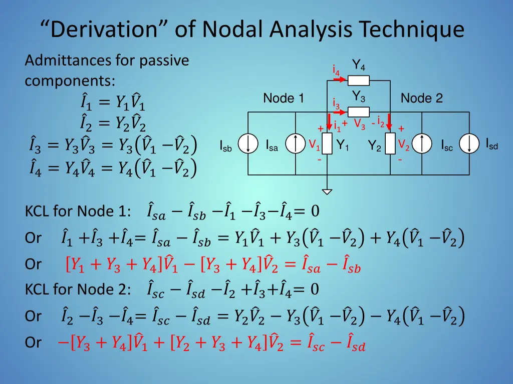 derivation of nodal analysis technique