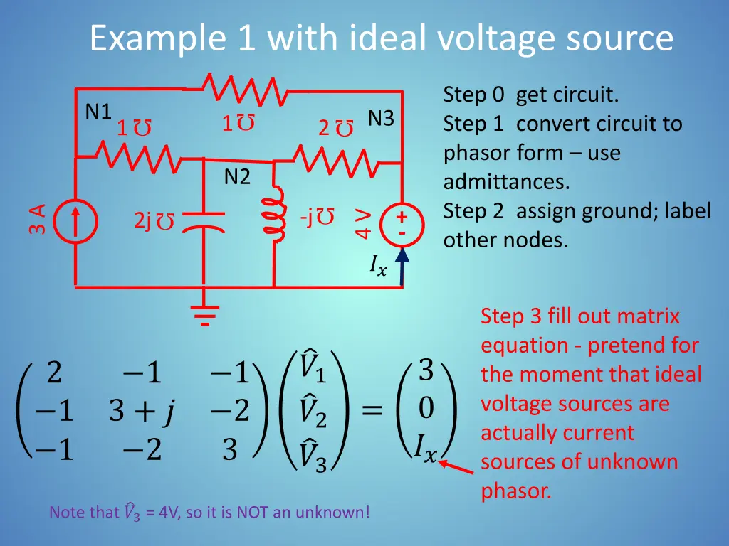 example 1 with ideal voltage source