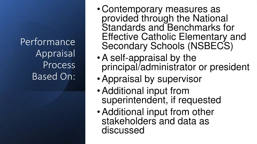 contemporary measures as provided through