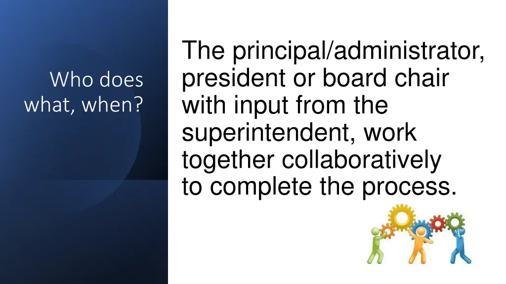 the principal administrator president or board
