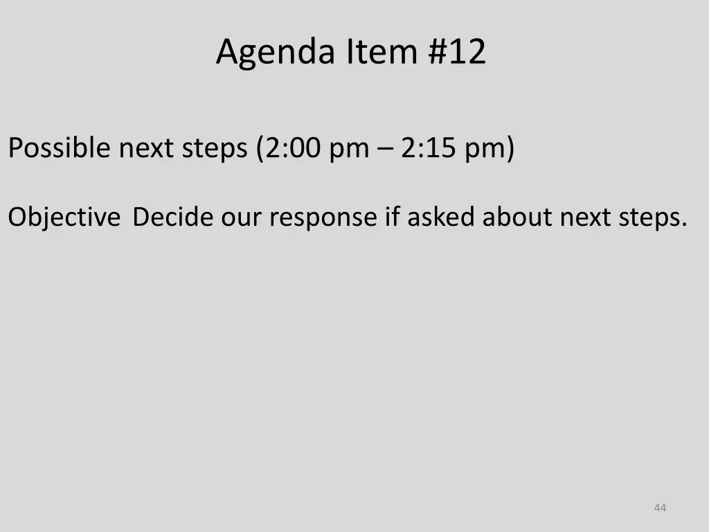 agenda item 12