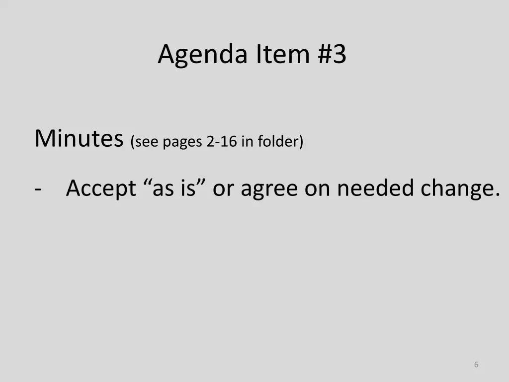 agenda item 3