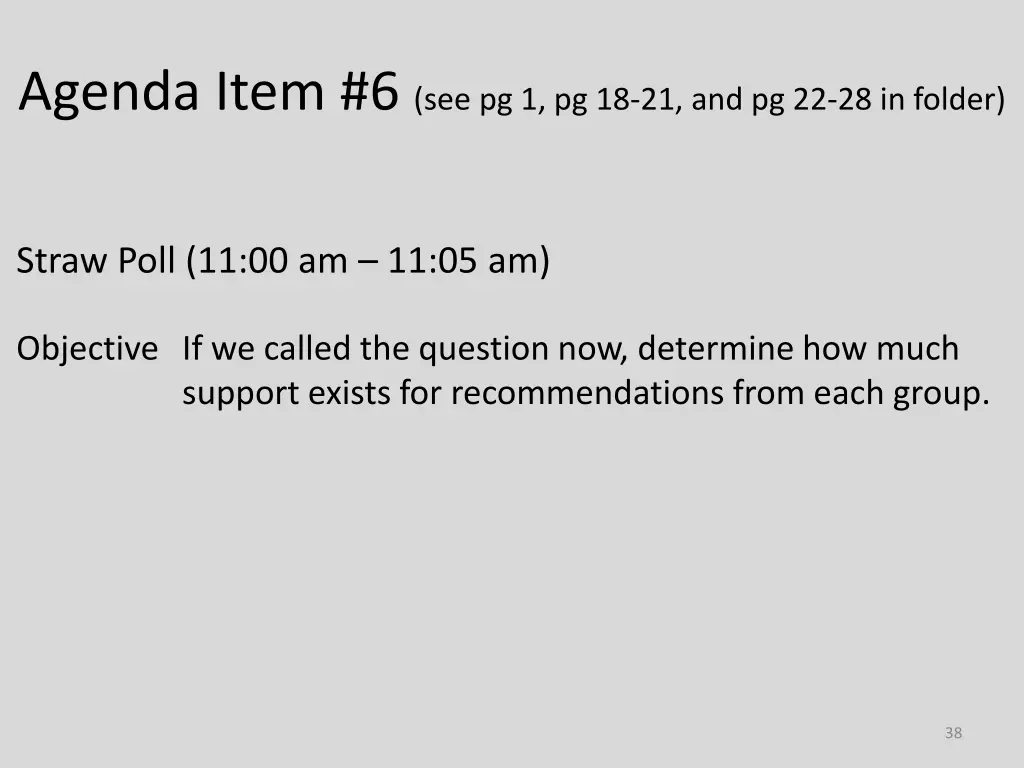 agenda item