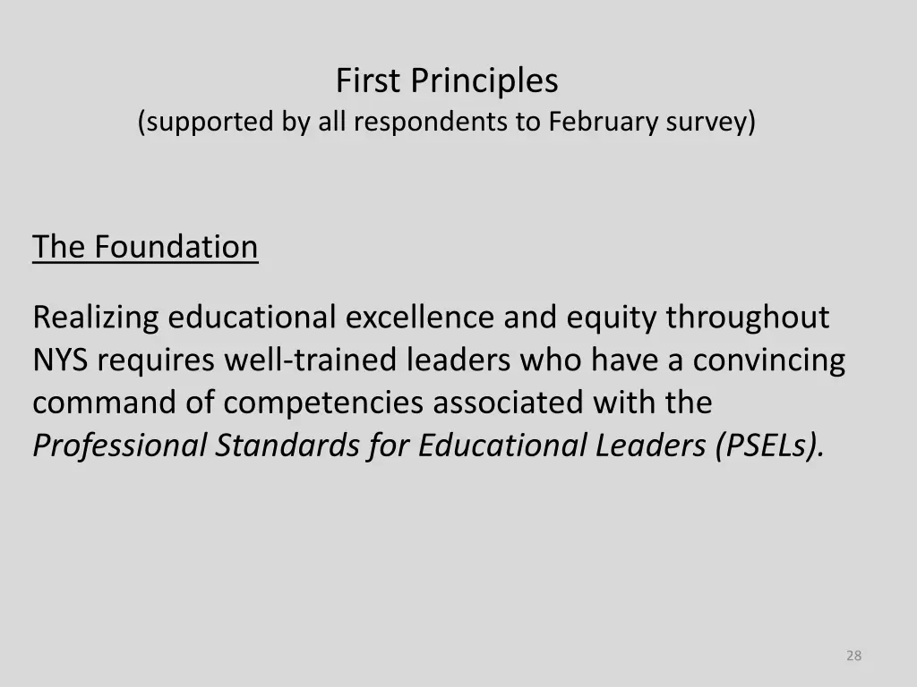 first principles