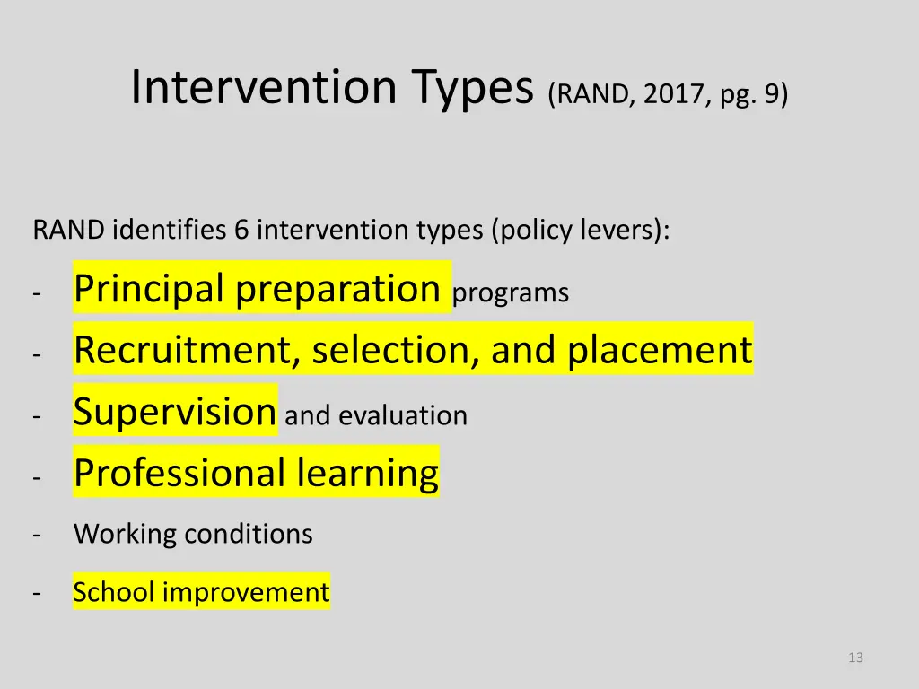 intervention types rand 2017 pg 9