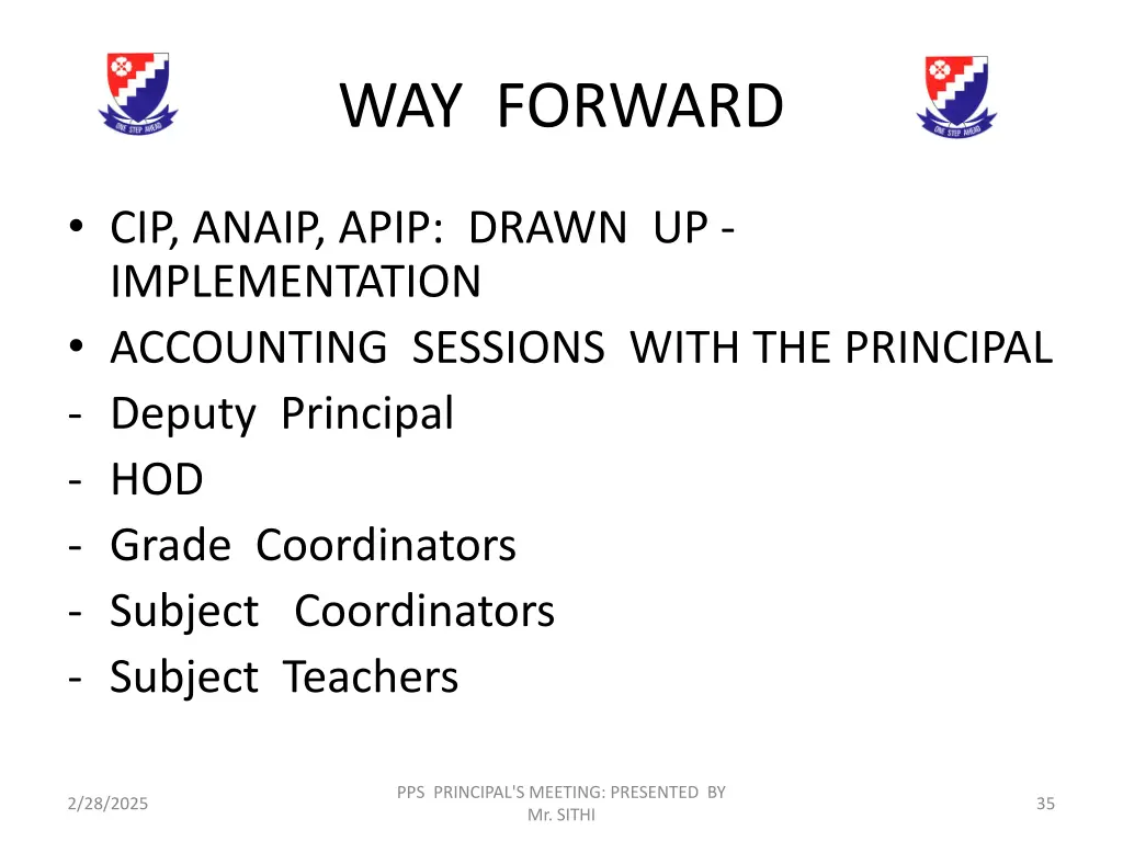way forward
