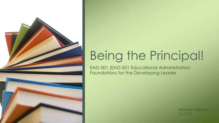 being the principal ead 501 ead 501 educational