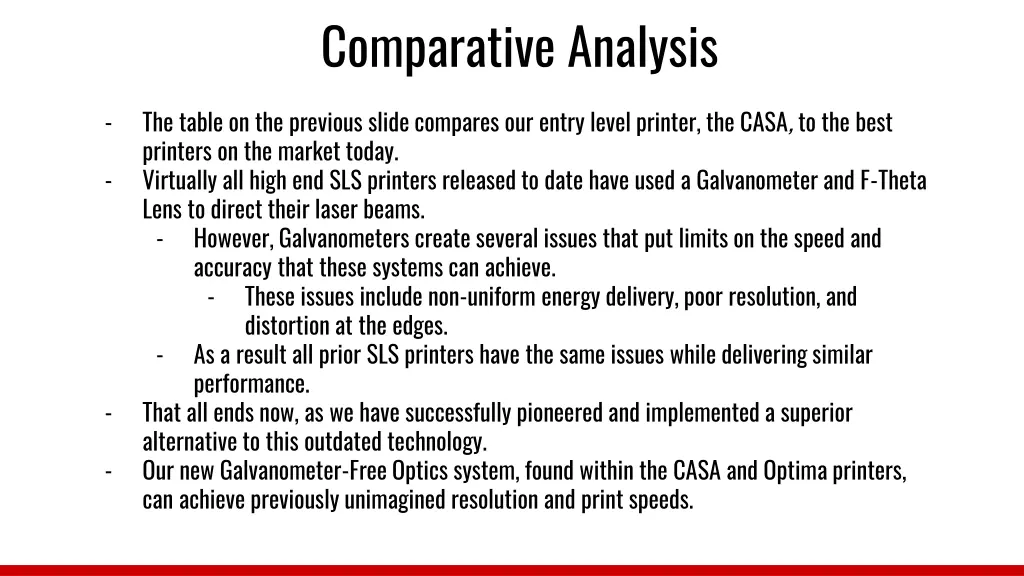comparative analysis