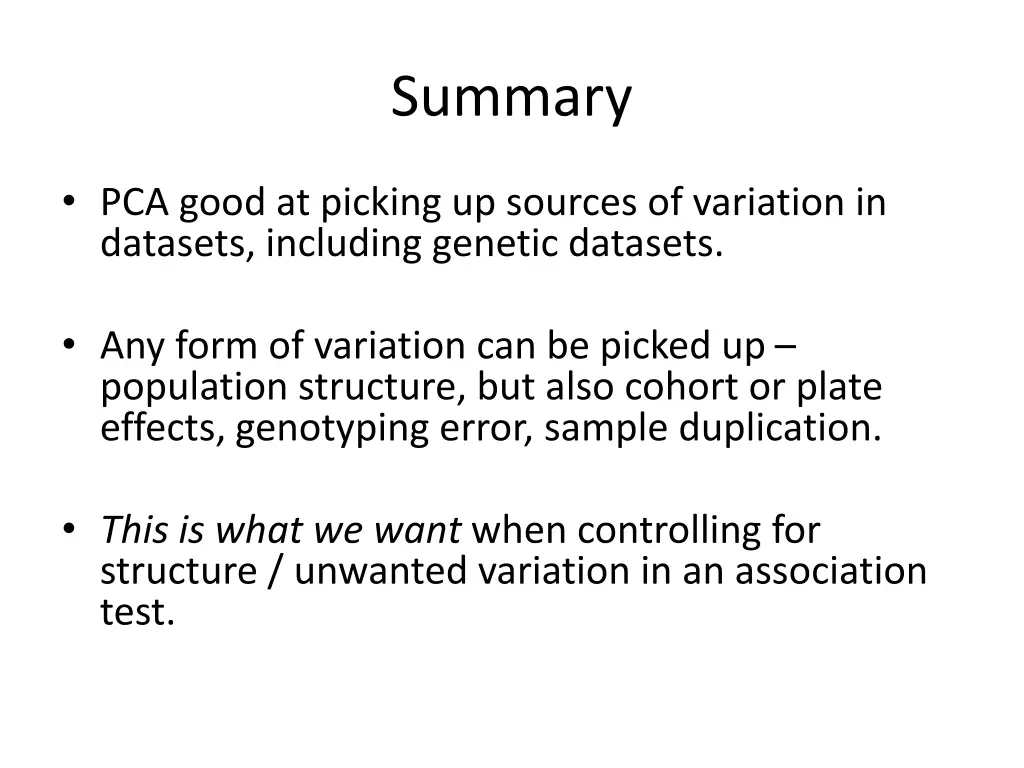 summary