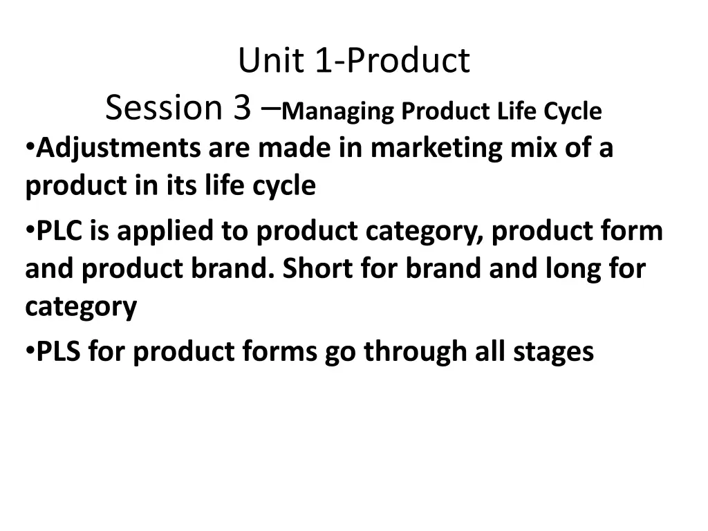 unit 1 product 1