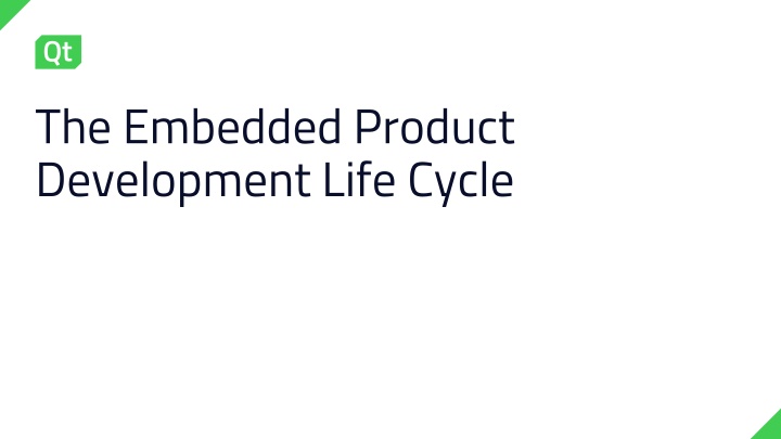 the embedded product development life cycle