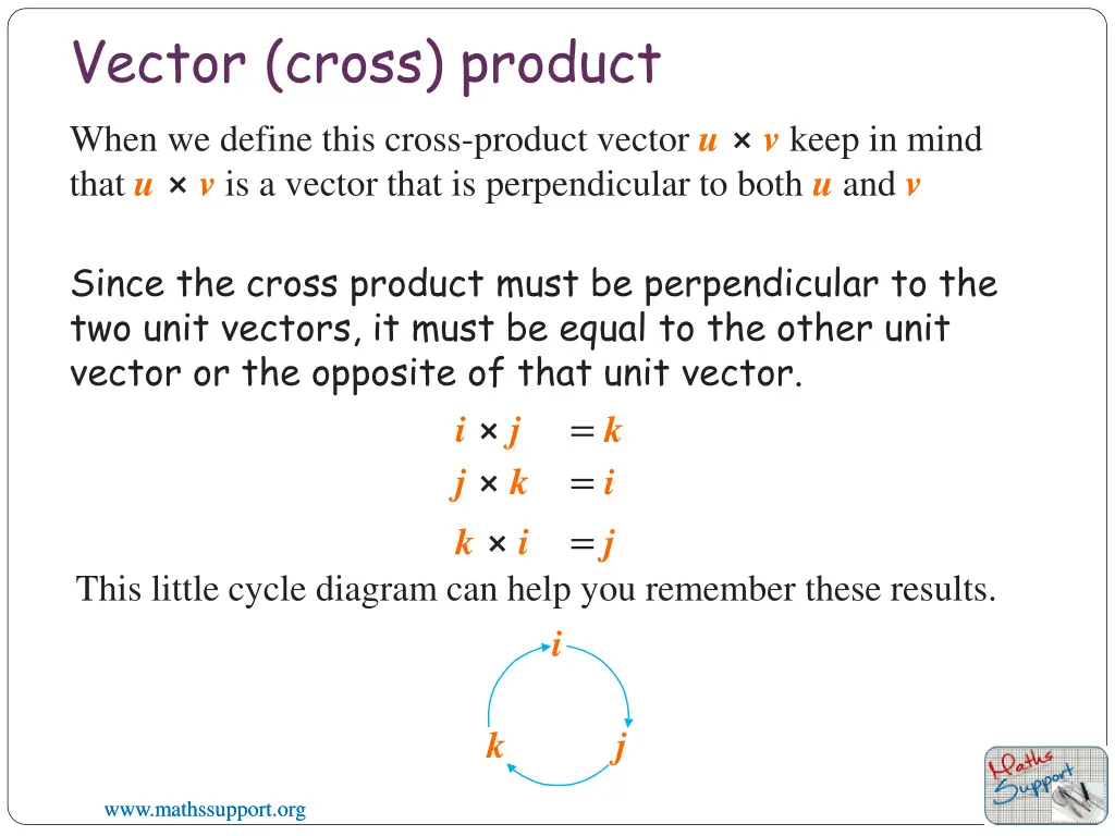 vector cross product when we define this cross