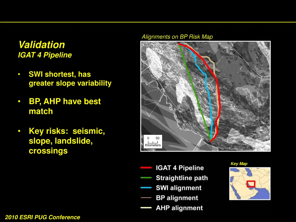 alignments on bp risk map
