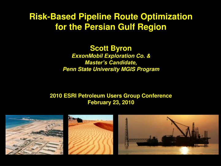 risk based pipeline route optimization