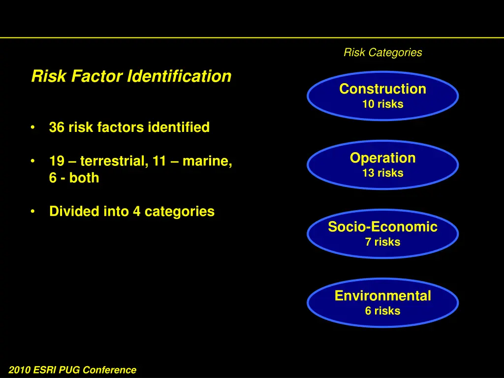 risk categories
