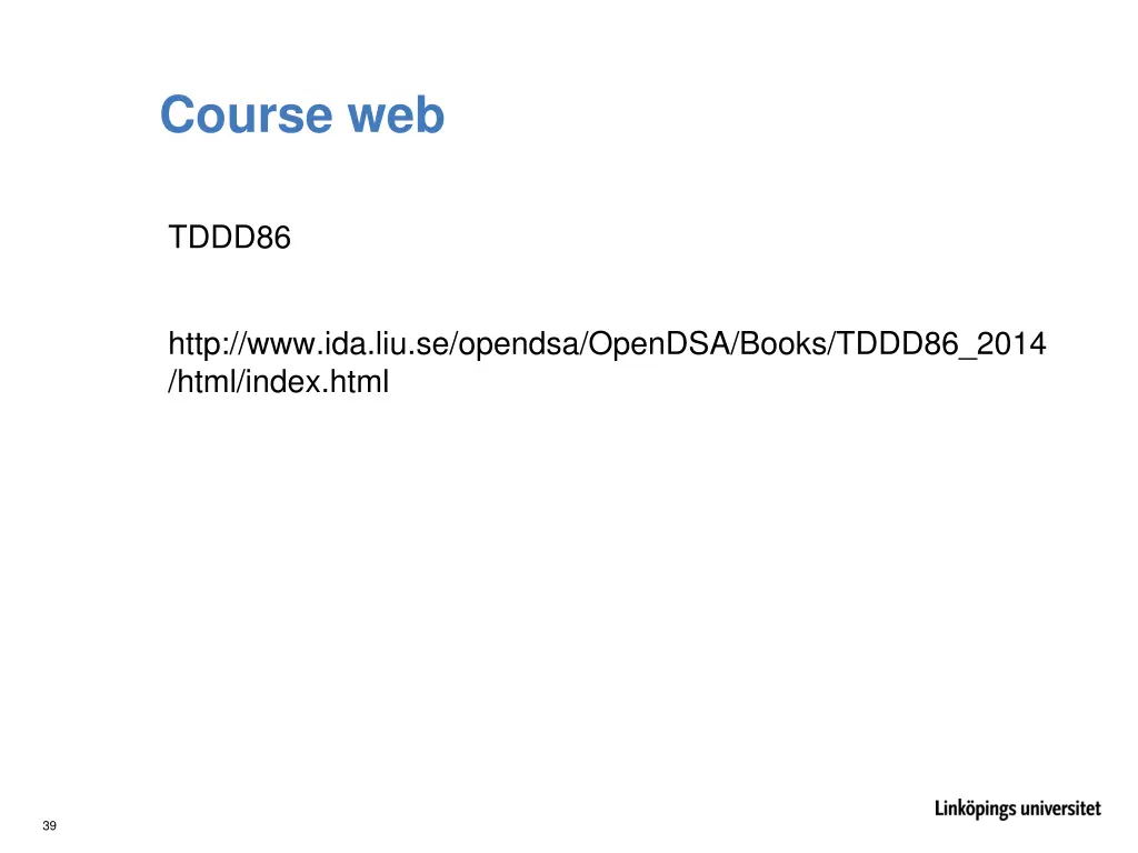 course web