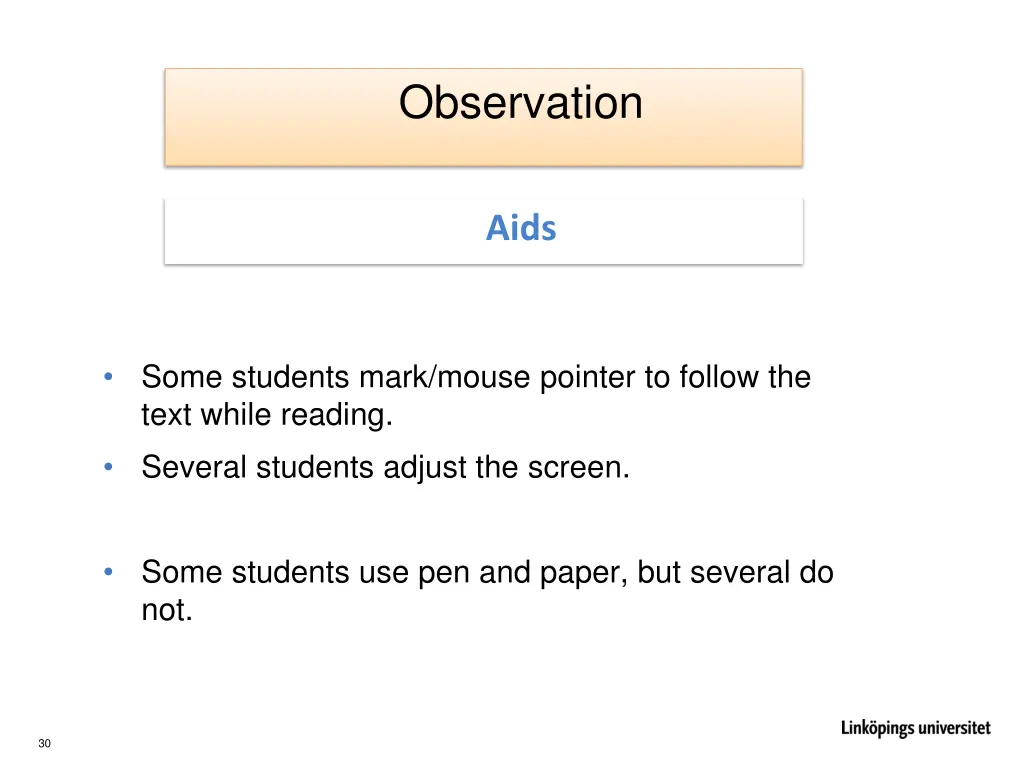 observation