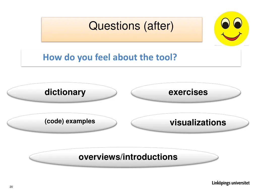 questions after