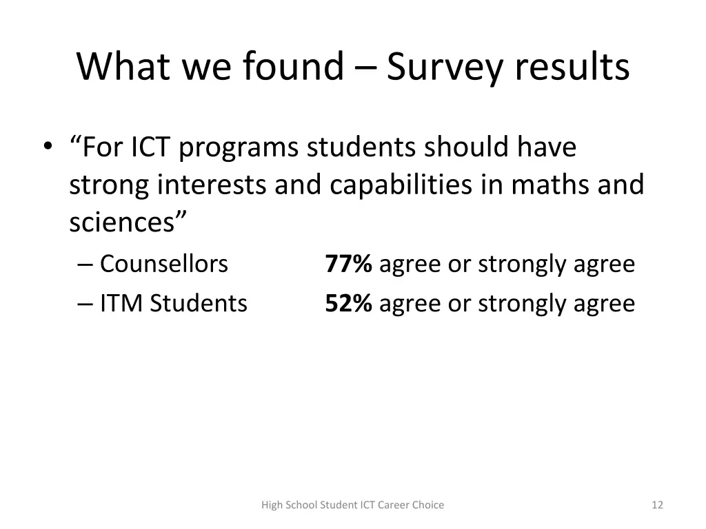 what we found survey results 5