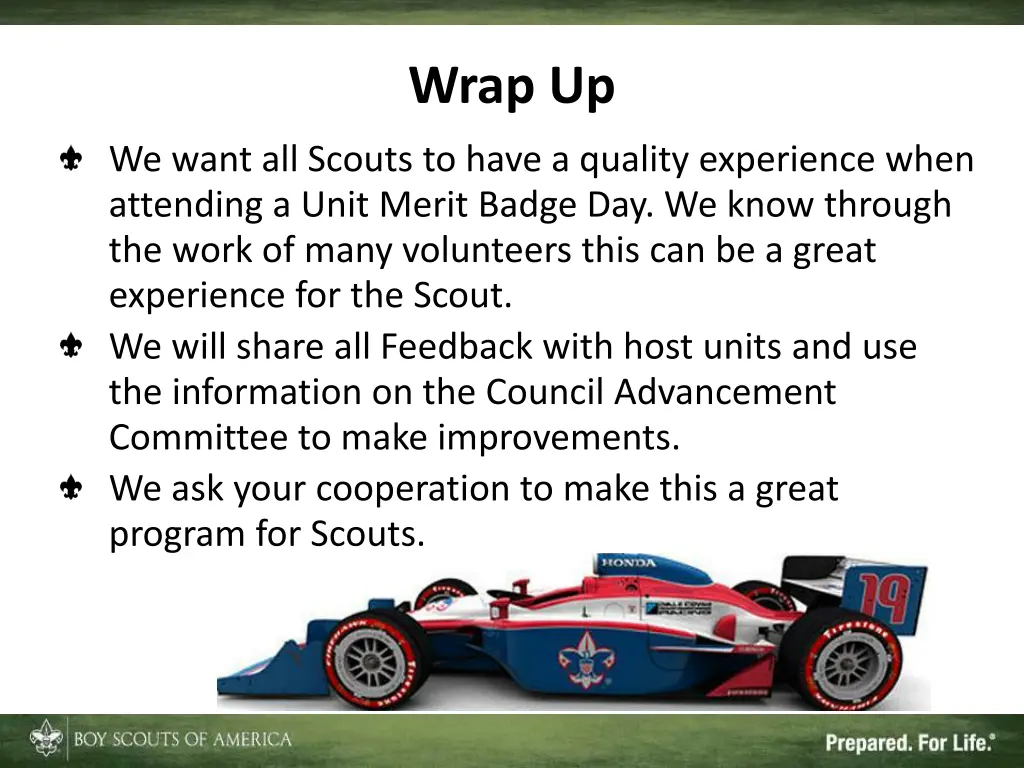 wrap up