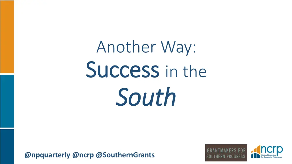 another way success success in the south south