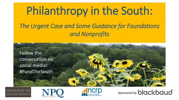 philanthropy in the south philanthropy