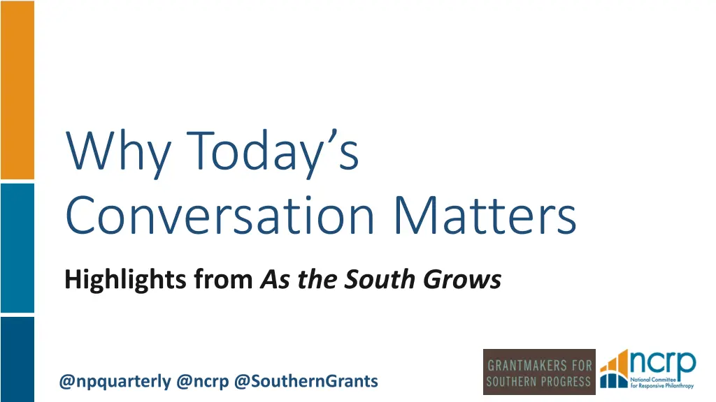 why today s conversation matters