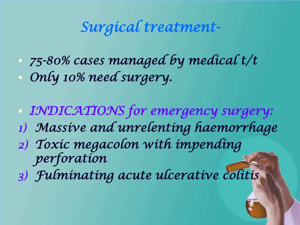s surgical treatment urgical treatment