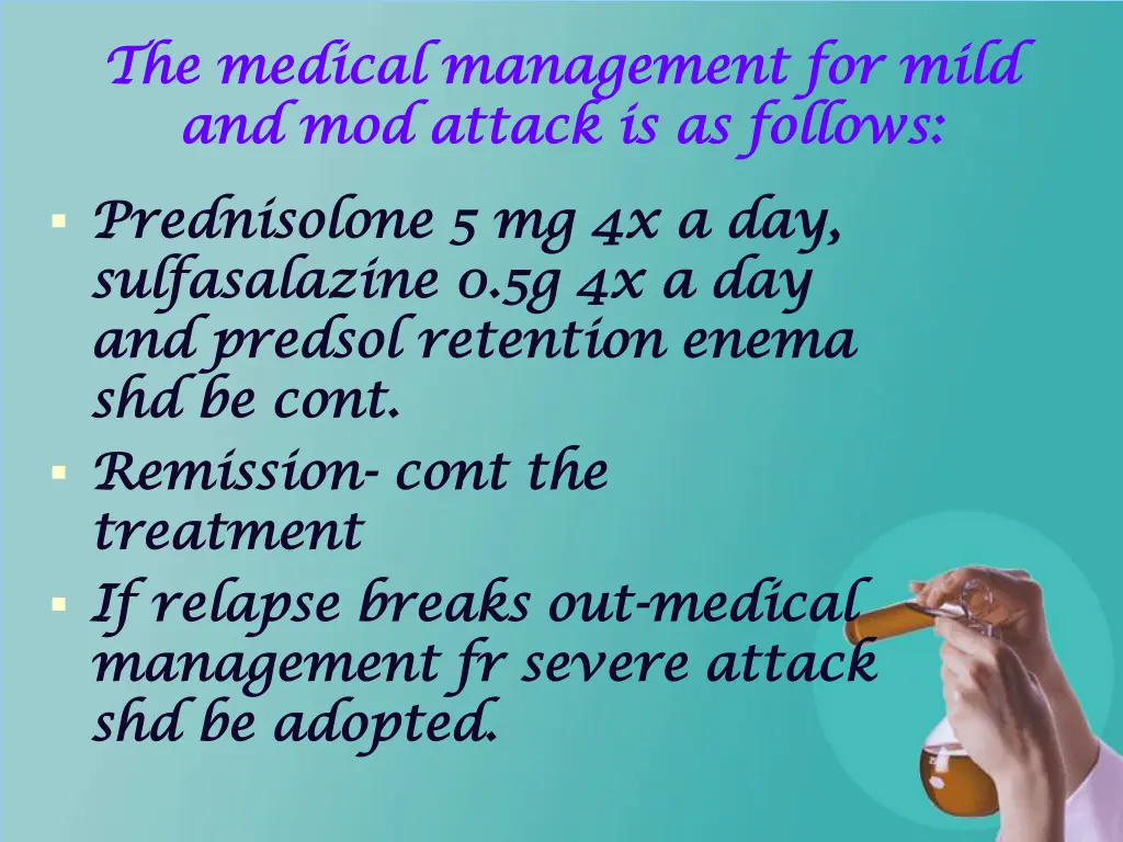 the medical management for mild the medical
