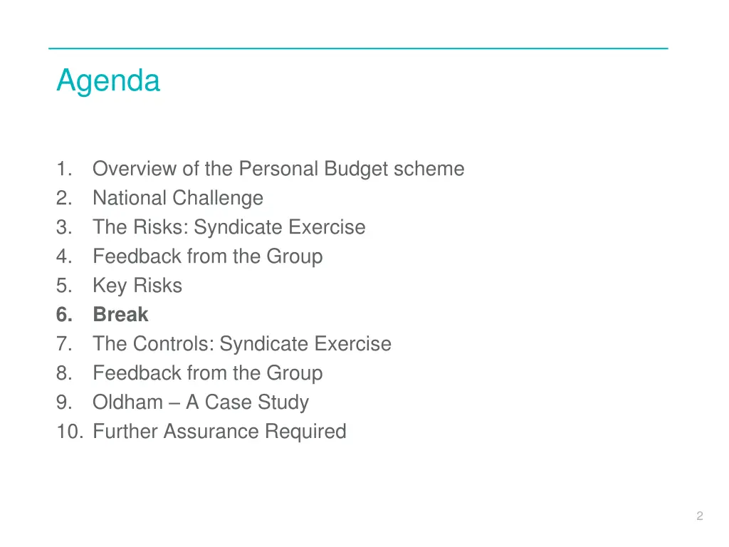 agenda