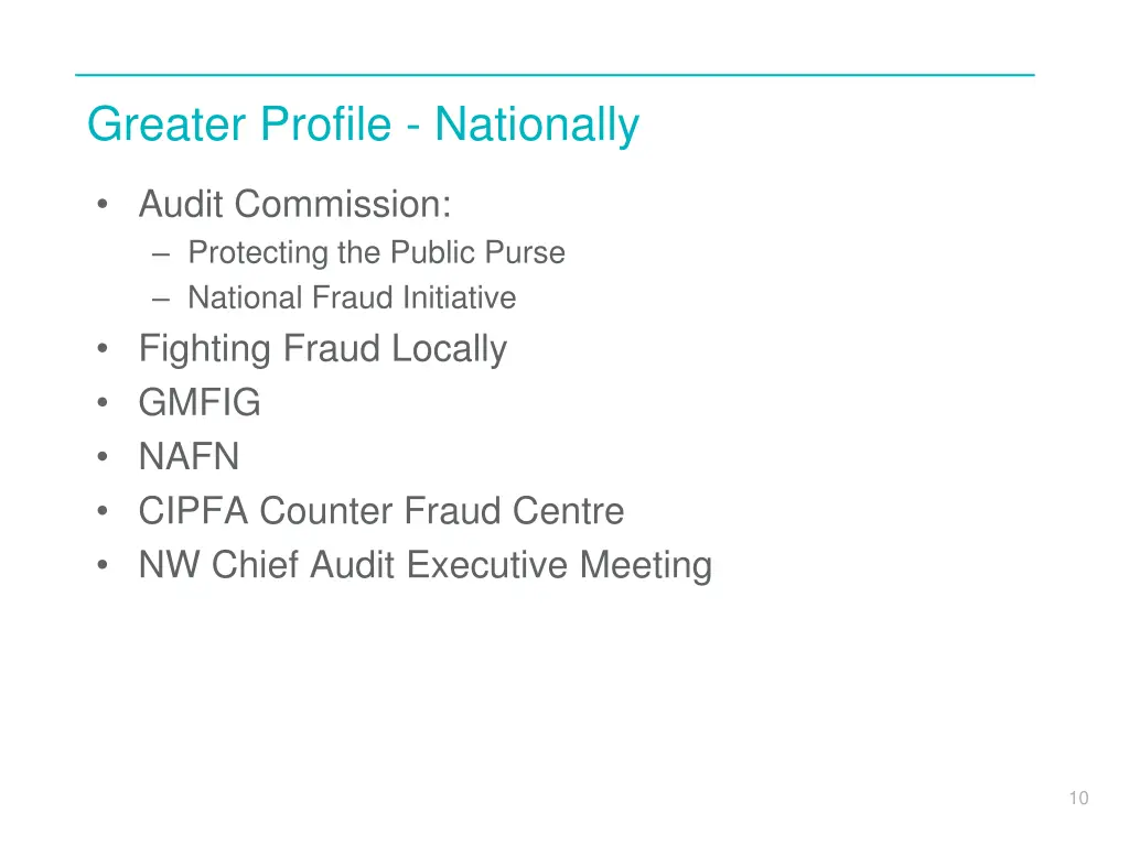 greater profile nationally audit commission