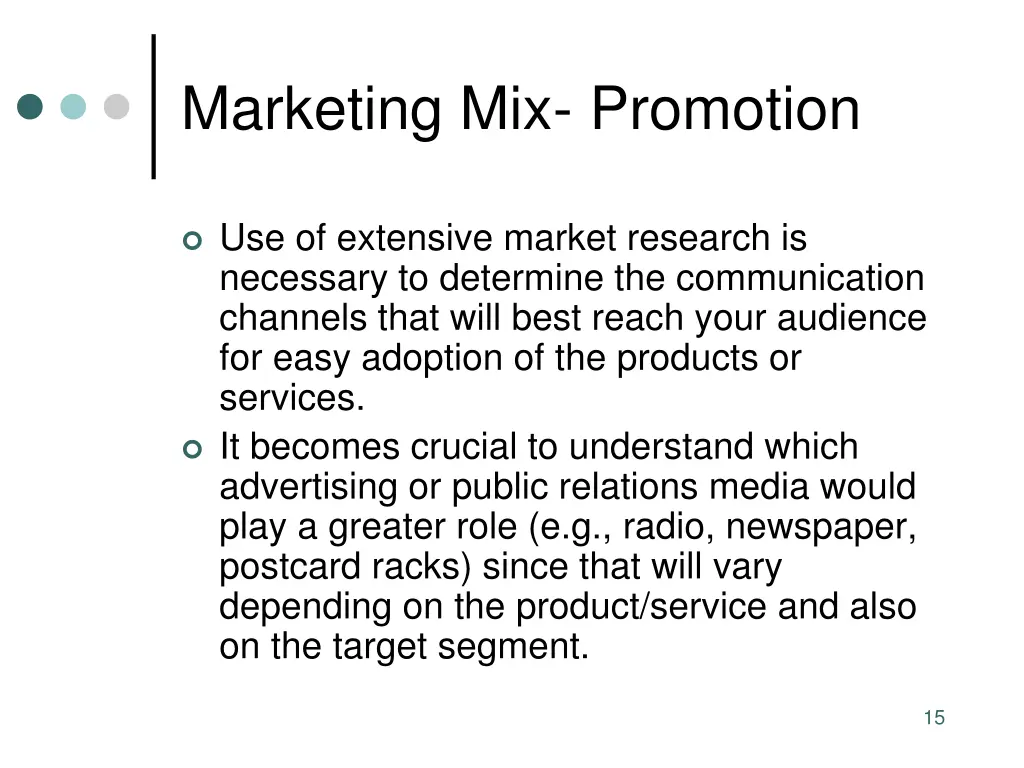 marketing mix promotion