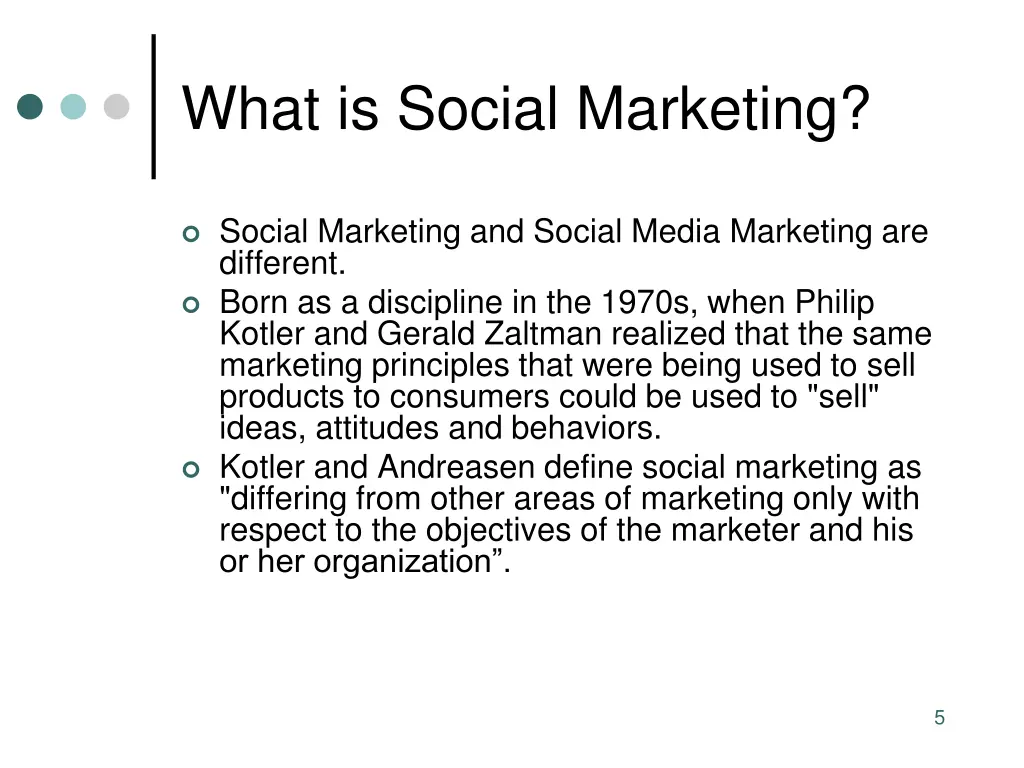 what is social marketing 1