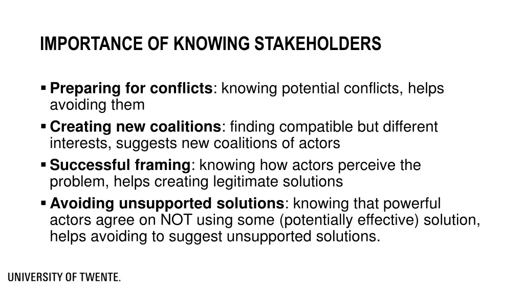 importance of knowing stakeholders 1