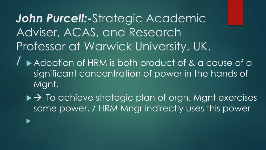 john purcell strategic academic adviser acas