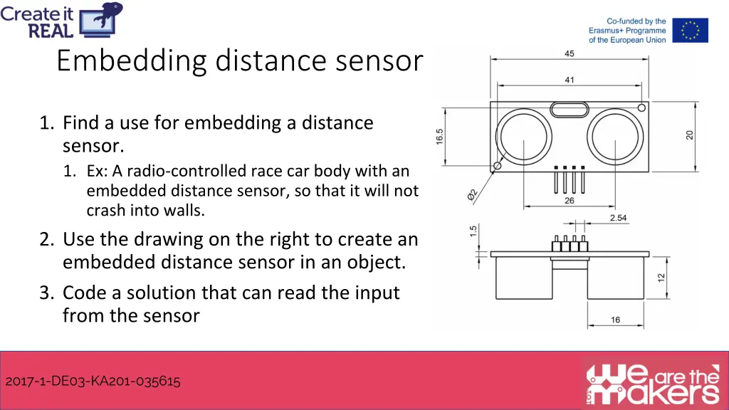 embedding distance sensor